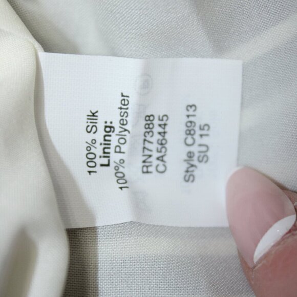 Madewell 100% Silk Striped Dress Size 8 - Picture 4 of 4